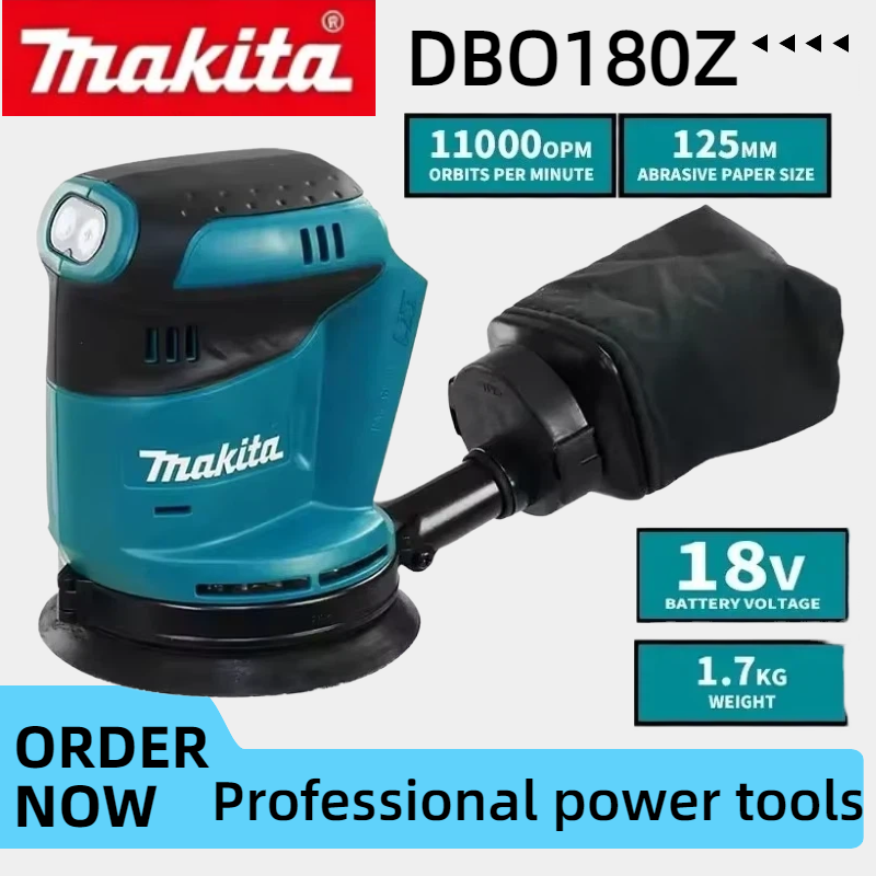 Power Tools Sander - Makita DBO180Z Portable Cordless Orbital Sander