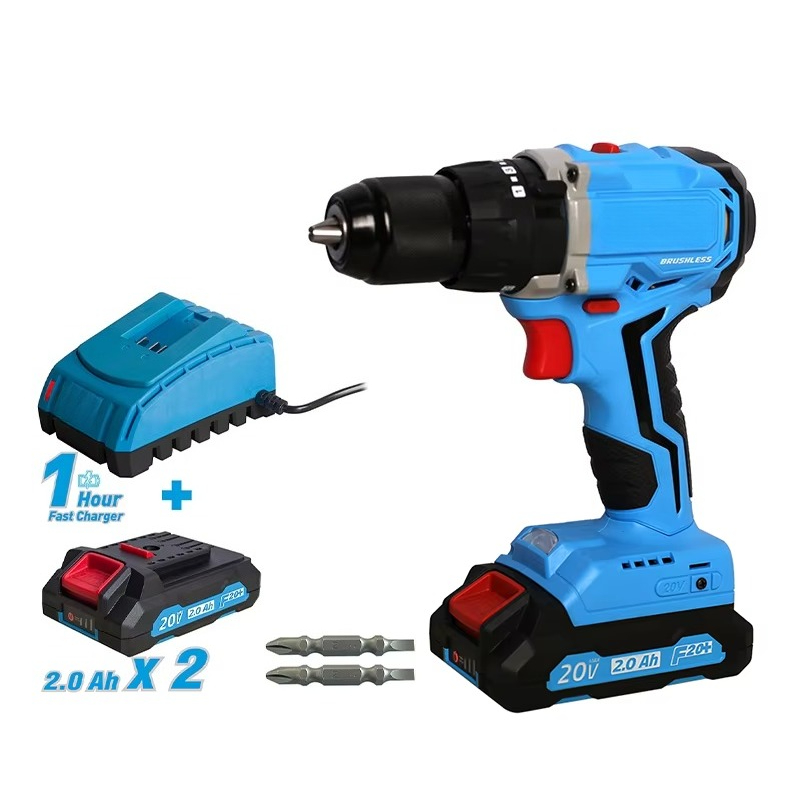 Power Tools Drill - 20v Cordless Brushless Drill Power Tool