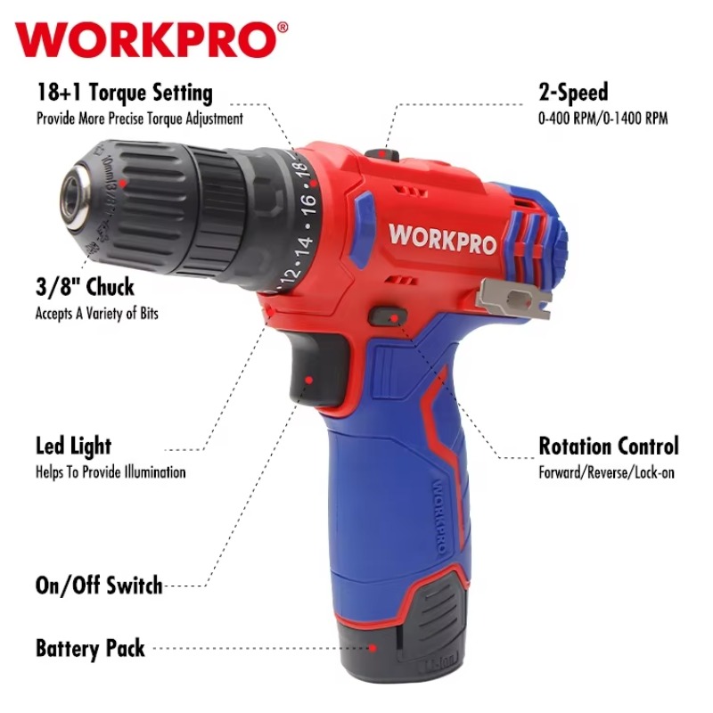 12V 10mm Cordless Drill Cordle - Power Tools Drill recension och pris