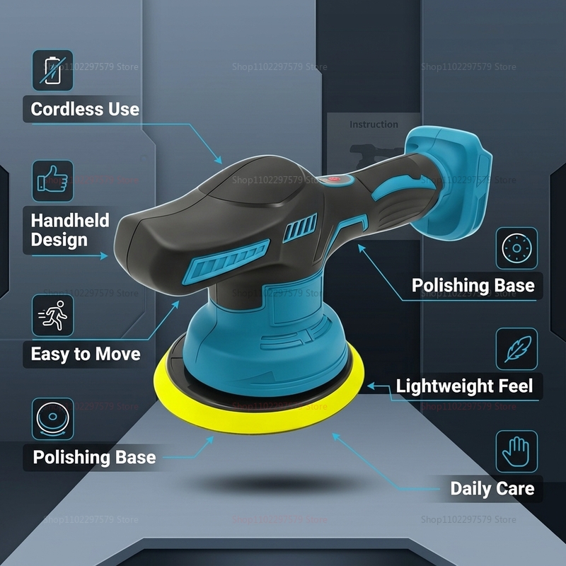 Cordless 18V Car Polisher Elec - Power Tools Sander recension och pris