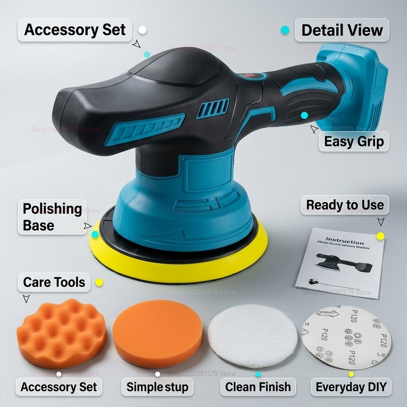 Cordless 18V Car Polisher Elec - Power Tools Sander recension och pris