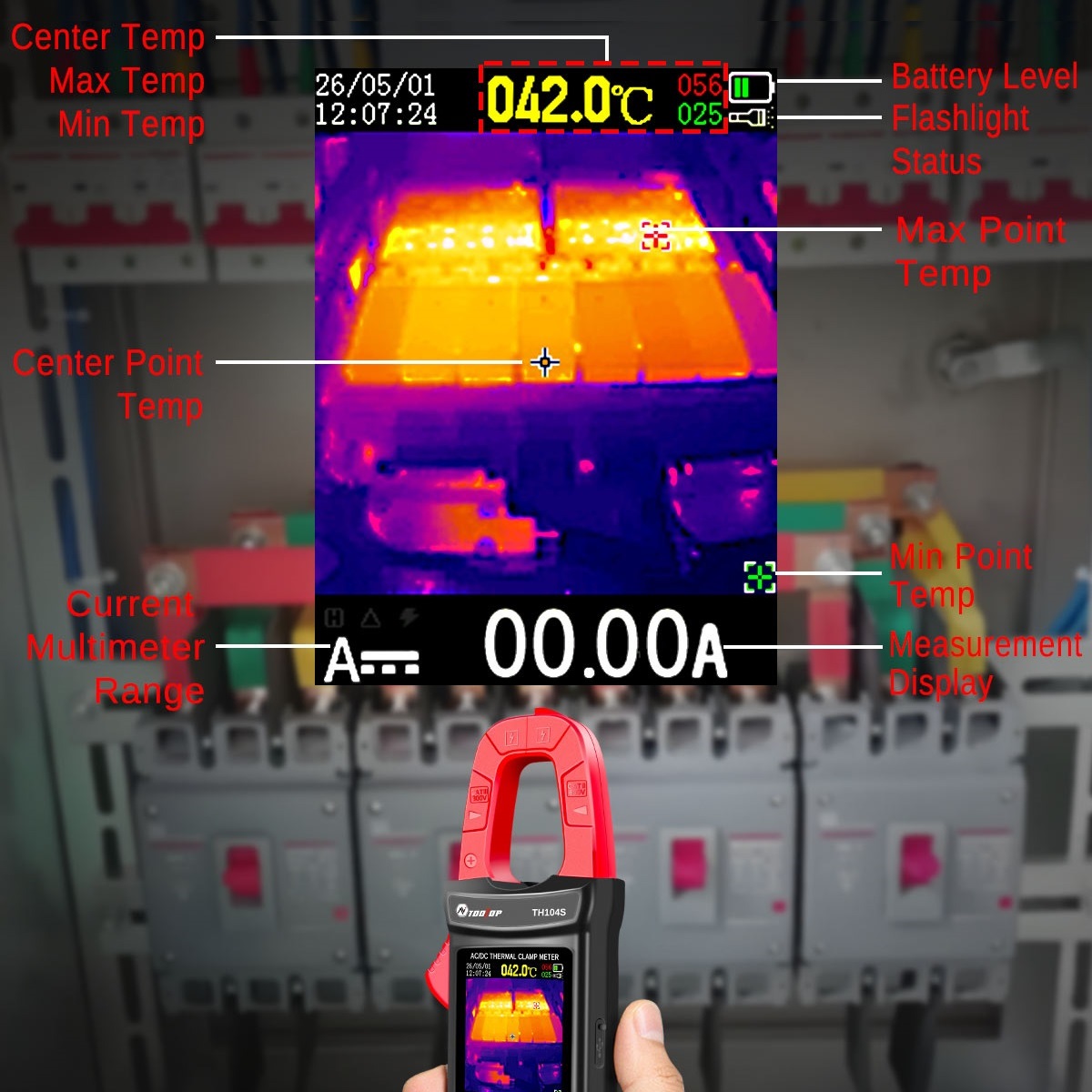 TH104S Thermal Clamp Meter 100 - Power Tools Images recension och pris