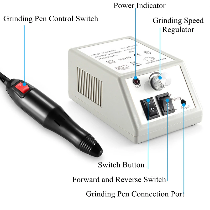 Manicure Tools Nail Drill Mach - Power Tools Sander recension och pris
