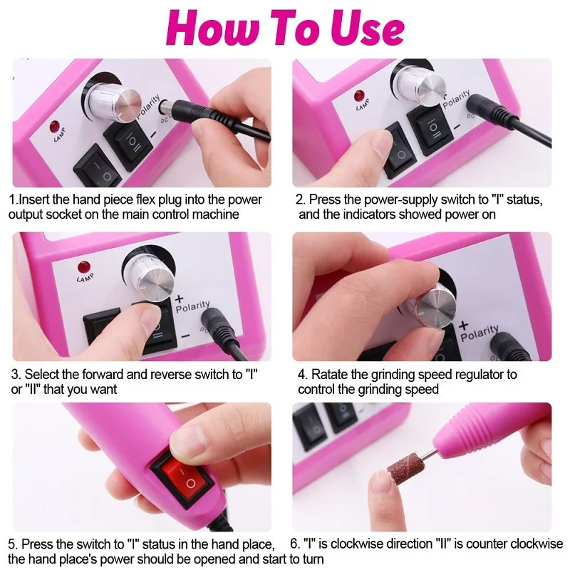 Manicure Tools Nail Drill Mach - Power Tools Sander recension och pris