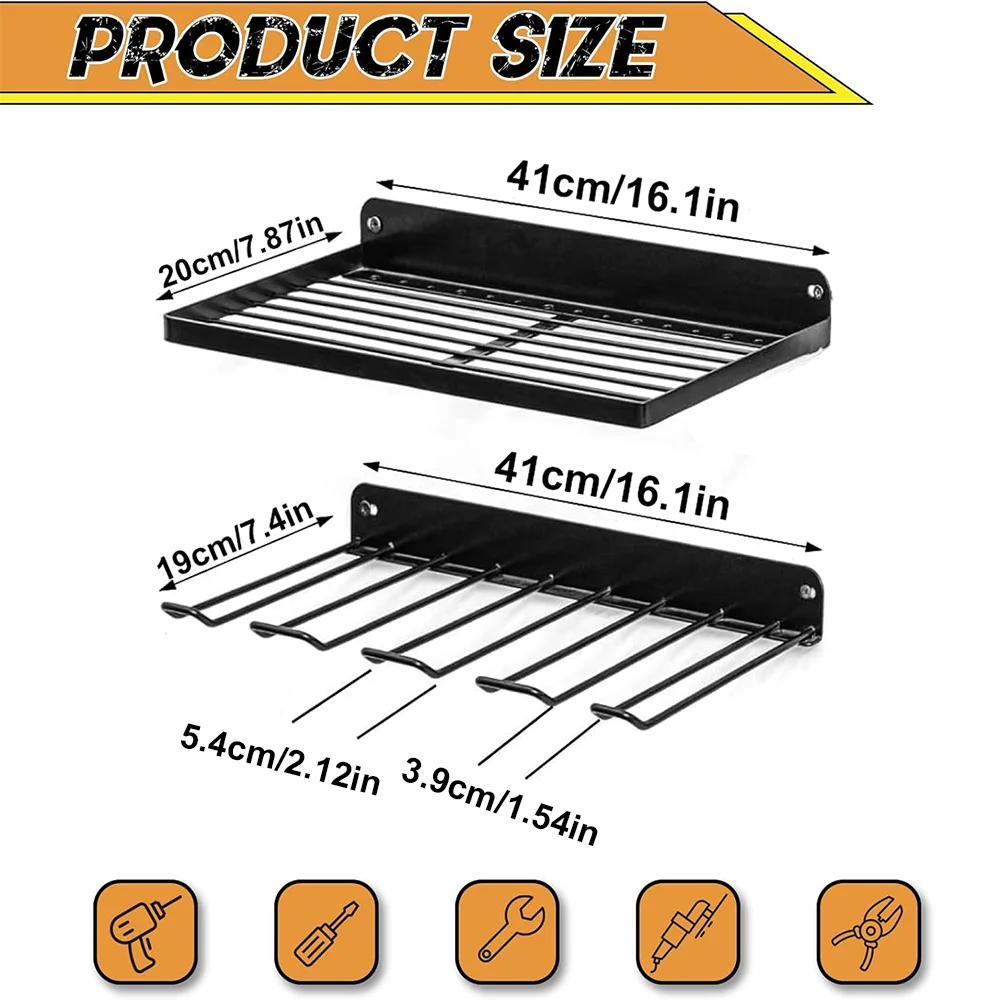 Power Tool Wall Mount Holder H - Power Tools On Pegboard recension och pris