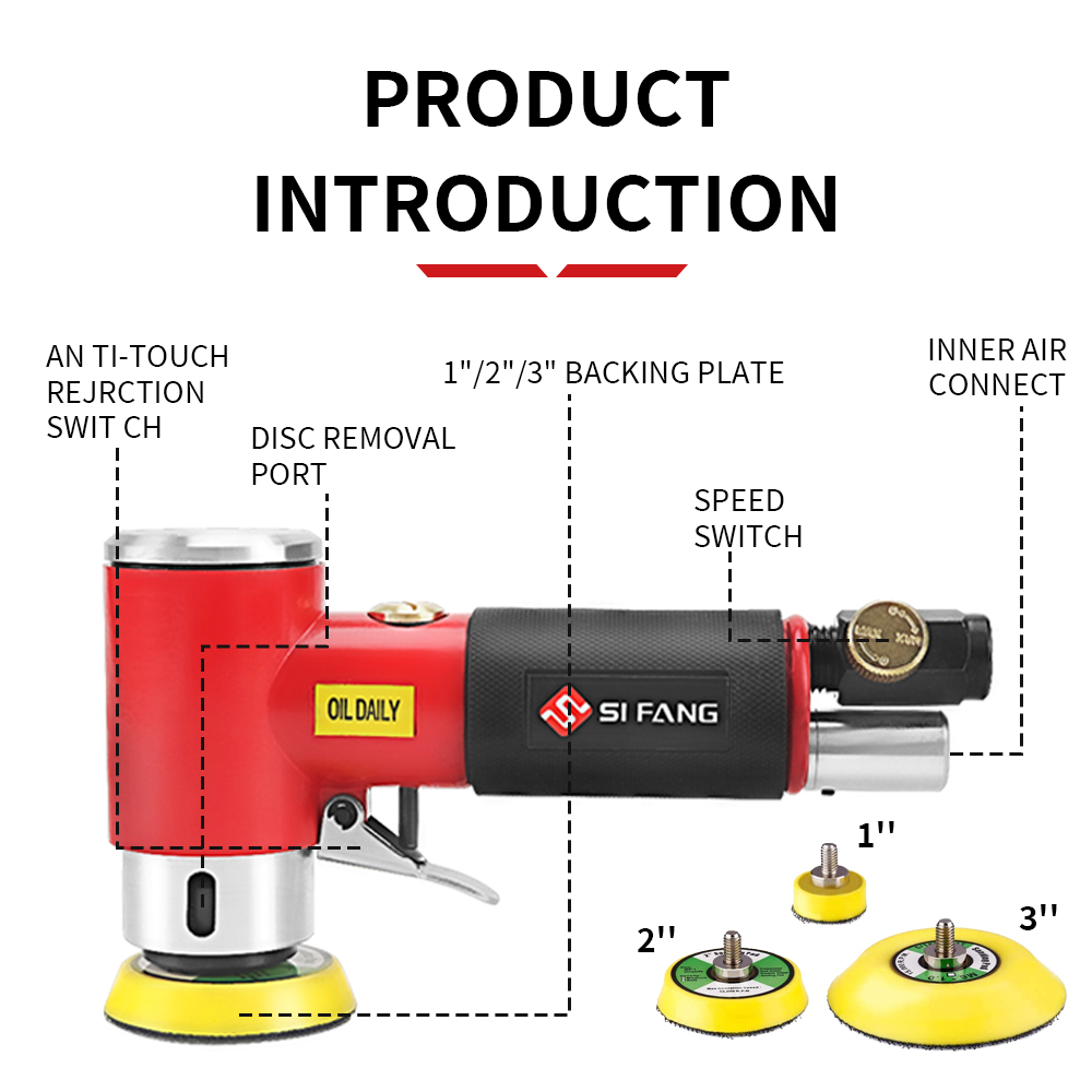 SIFANG Random Orbit Air Sander - Power Tools Sander recension och pris