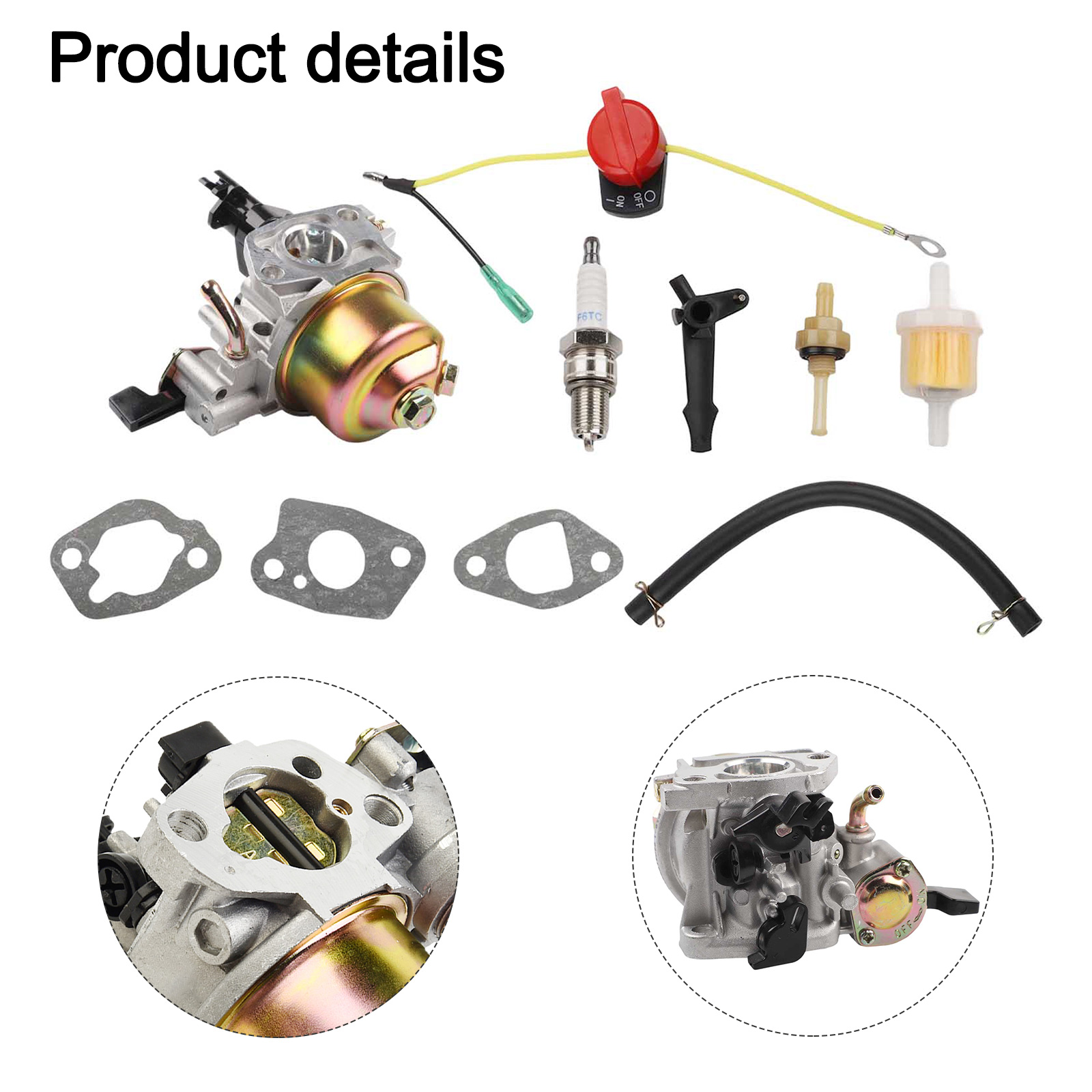 Carburetor With Gaskets & Fuel - Power Tools Generator recension och pris