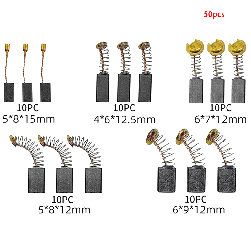 50pcs Durable Carbon Brush Rep - Power Tools Sander recension och pris