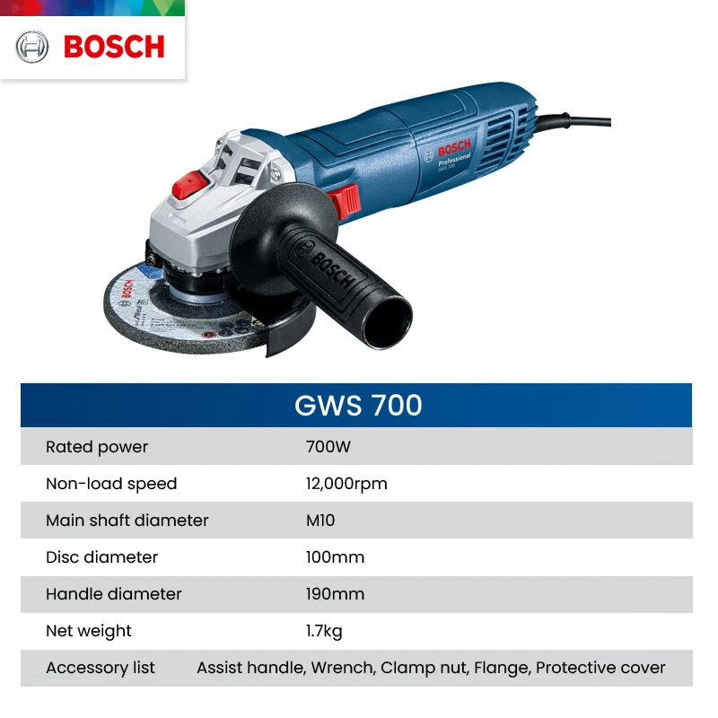 Bosch GWS700 Electric Angle Gr - Power Tools Hand Held recension och pris